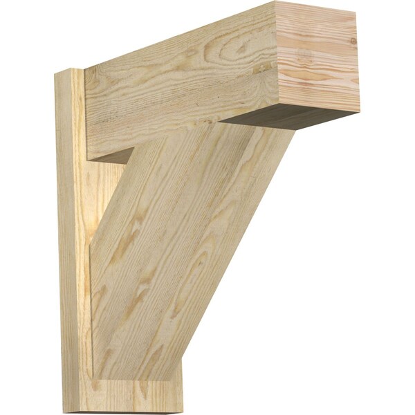 Ekena Millwork Traditional Block Rough Sawn Outlooker, Douglas Fir, 8"W x 22"D x 22"H OUT08X22X22TRA05RDF - main